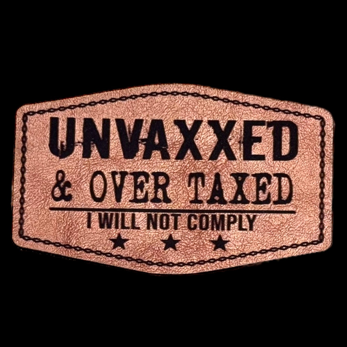 Unvaxxed- saddle brown